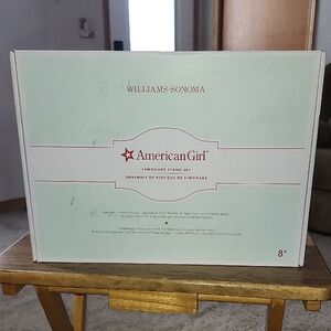 American Girl Doll Lemonade Stand Set Straws cups juicer banner, umbrella NEW!